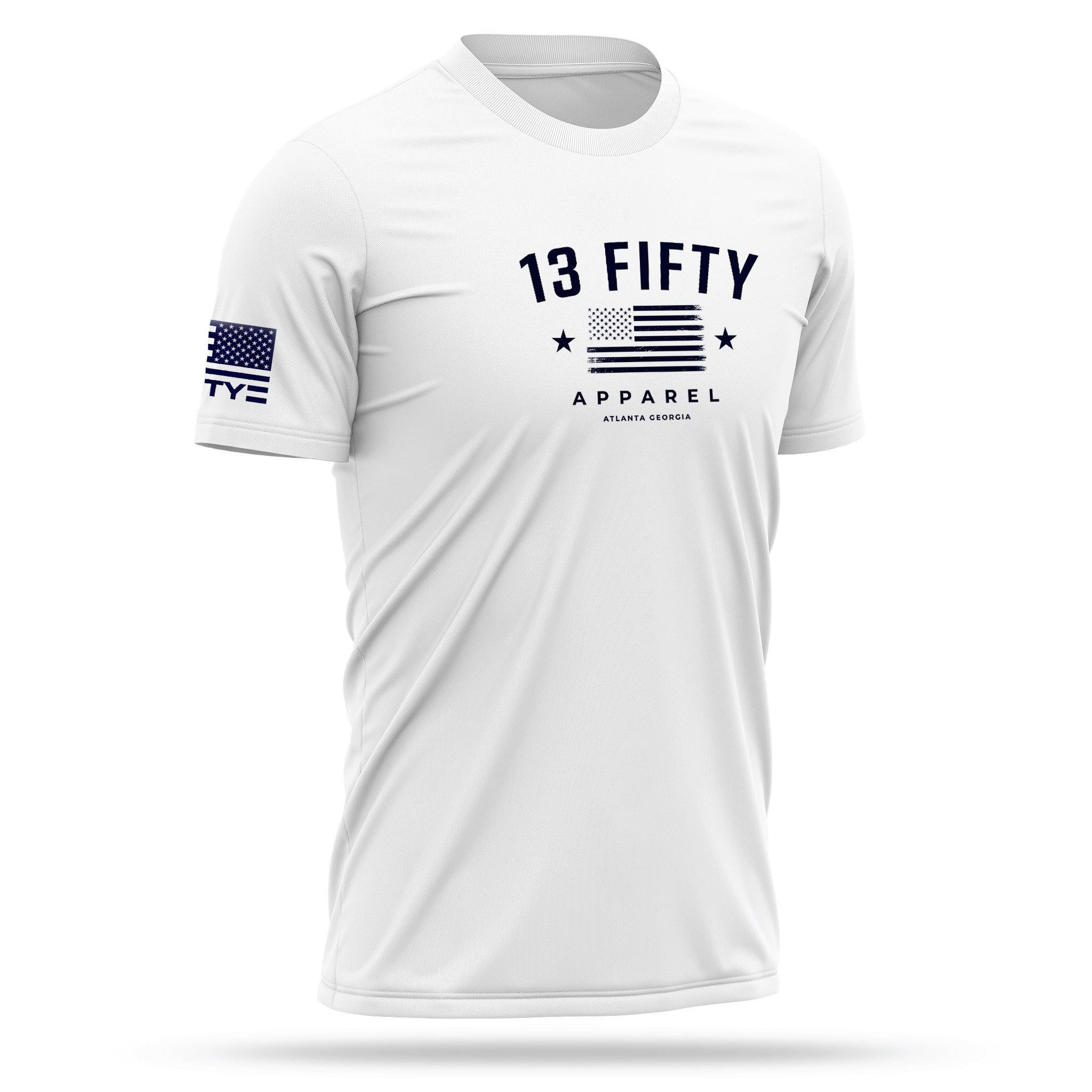 [FOUR OH FOUR] Men's Utility Shirt [WHT/NVY]-13 Fifty Apparel