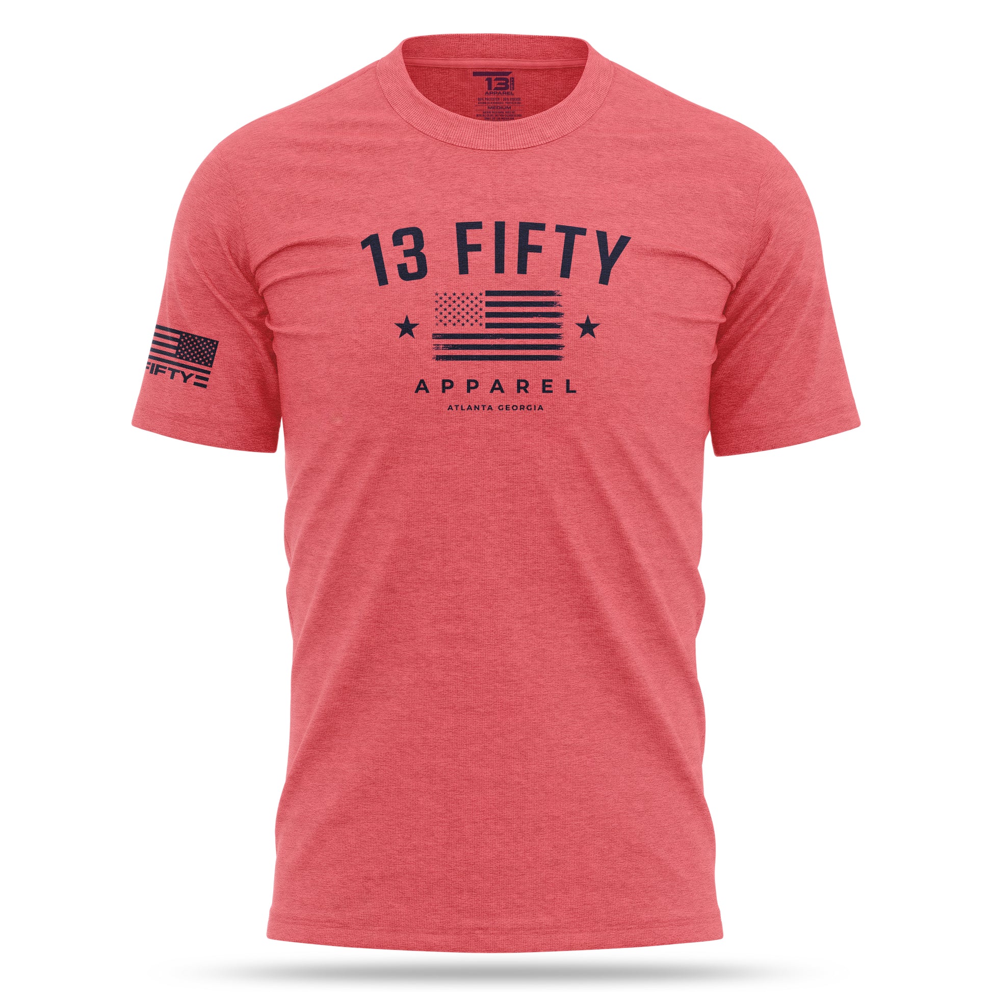 [FOUR OH FOUR] Soft-Tee Cotton Blend Shirt [CORAL]-13 Fifty Apparel