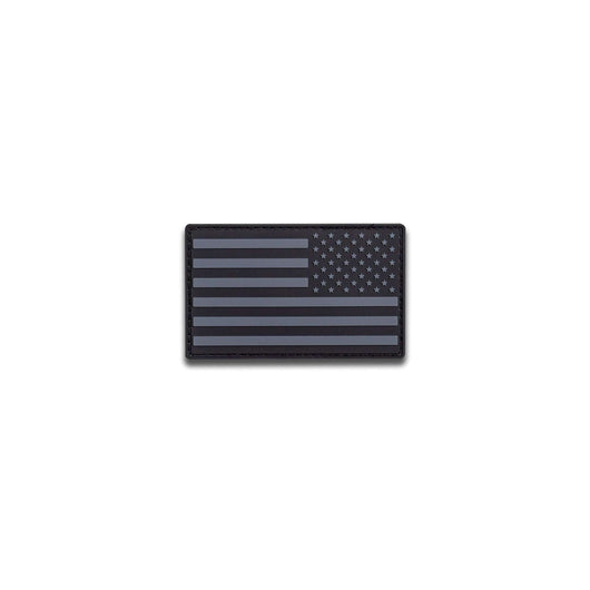 [FWD USA FLAG] 3x2 Inch PVC Patch [BLK/GRY]-13 Fifty Apparel