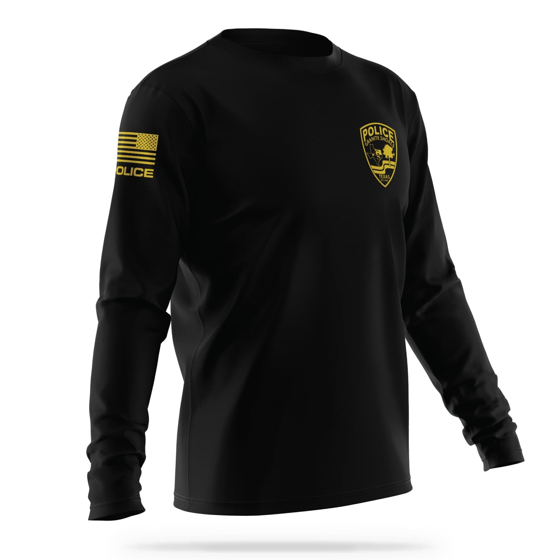 [GRANITE SHOALS PD] Utility Long Sleeve[BLK/GLD]-13 Fifty Apparel