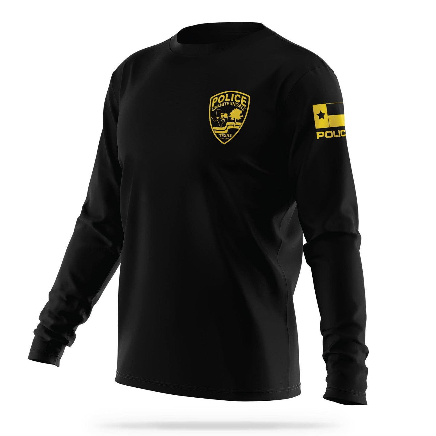 [GRANITE SHOALS PD] Utility Long Sleeve[BLK/GLD]-13 Fifty Apparel