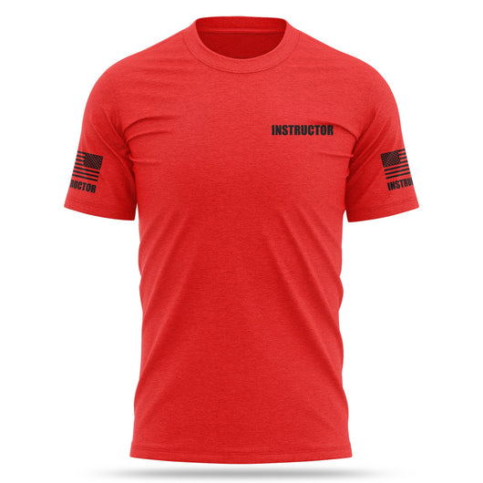 [INSTRUCTOR] Cotton Blend Shirt [RED/BLK]-13 Fifty Apparel