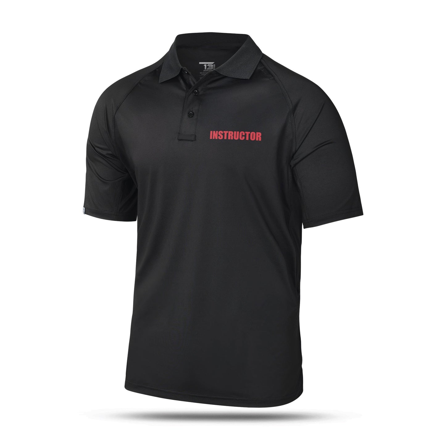 [INSTRUCTOR] Men's Performance Polo [BLK/RED] 13 Fifty Apparel 