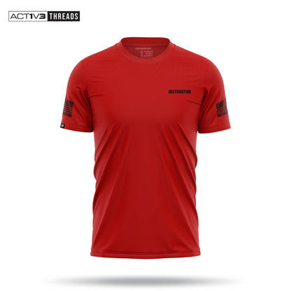[INSTRUCTOR] Men's Performance Shirt [RED/BLK]-13 Fifty Apparel