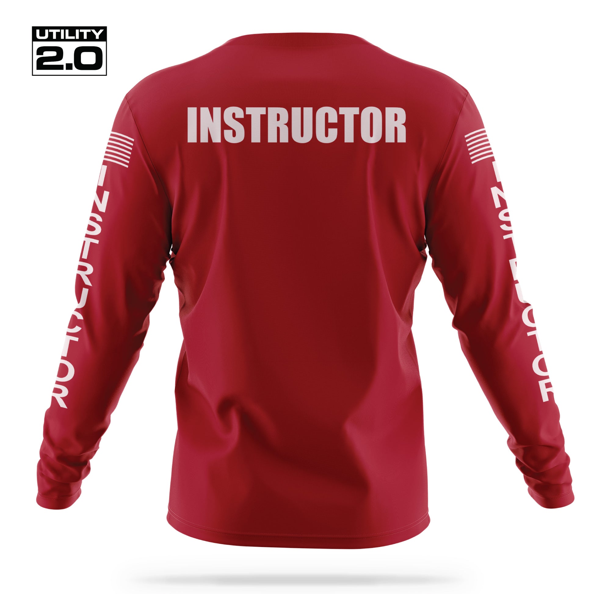 [INSTRUCTOR] Men's Utility 2.0 Long Sleeve [RED/WHT]-13 Fifty Apparel