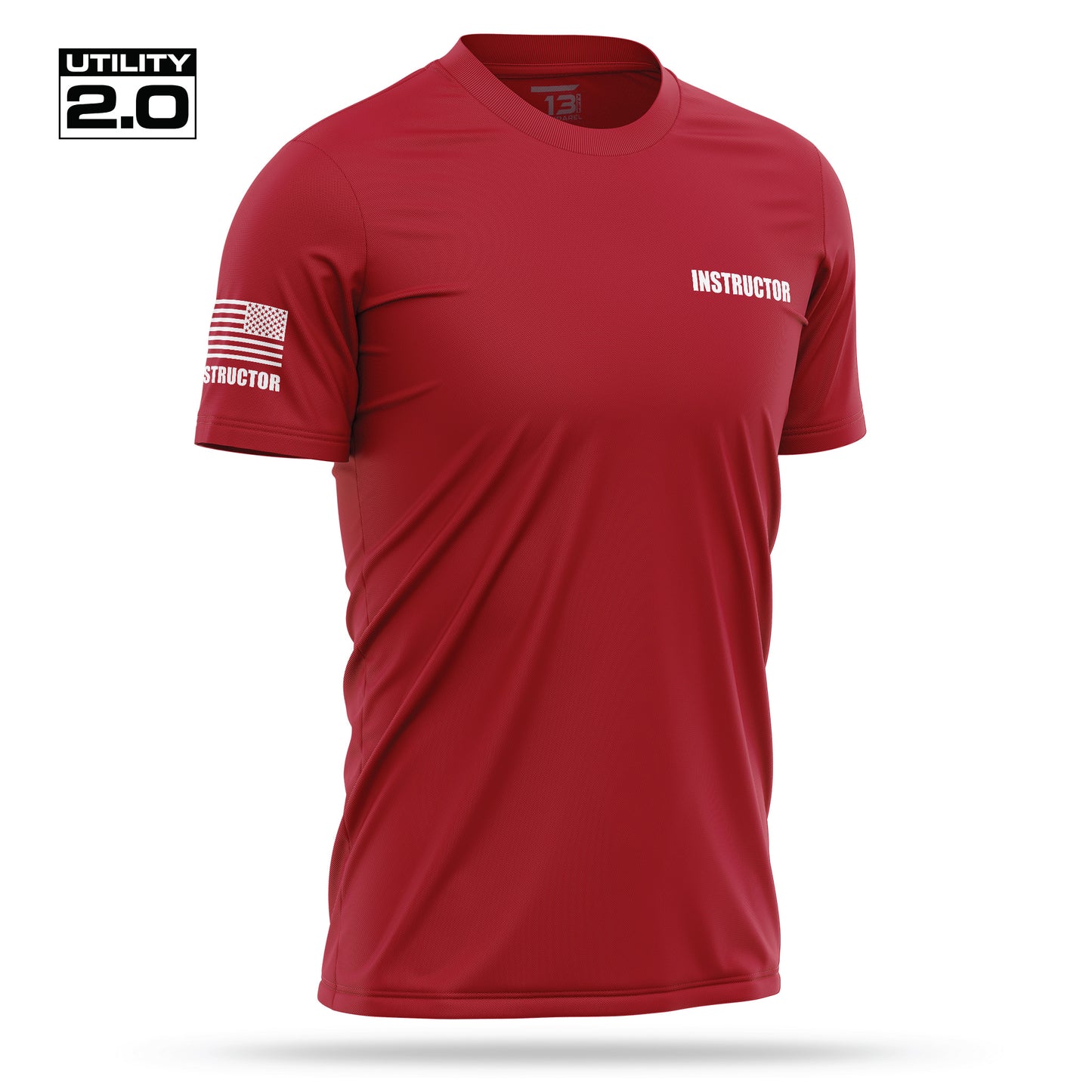 [INSTRUCTOR] Men's Utility 2.0 Short Sleeve [RED/WHT]-13 Fifty Apparel