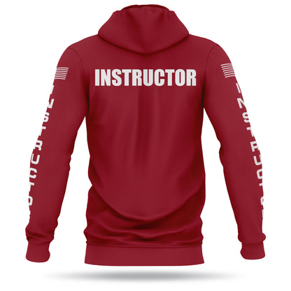 [INSTRUCTOR] Performance Hoodie 2.0 [RED/WHT]-13 Fifty Apparel