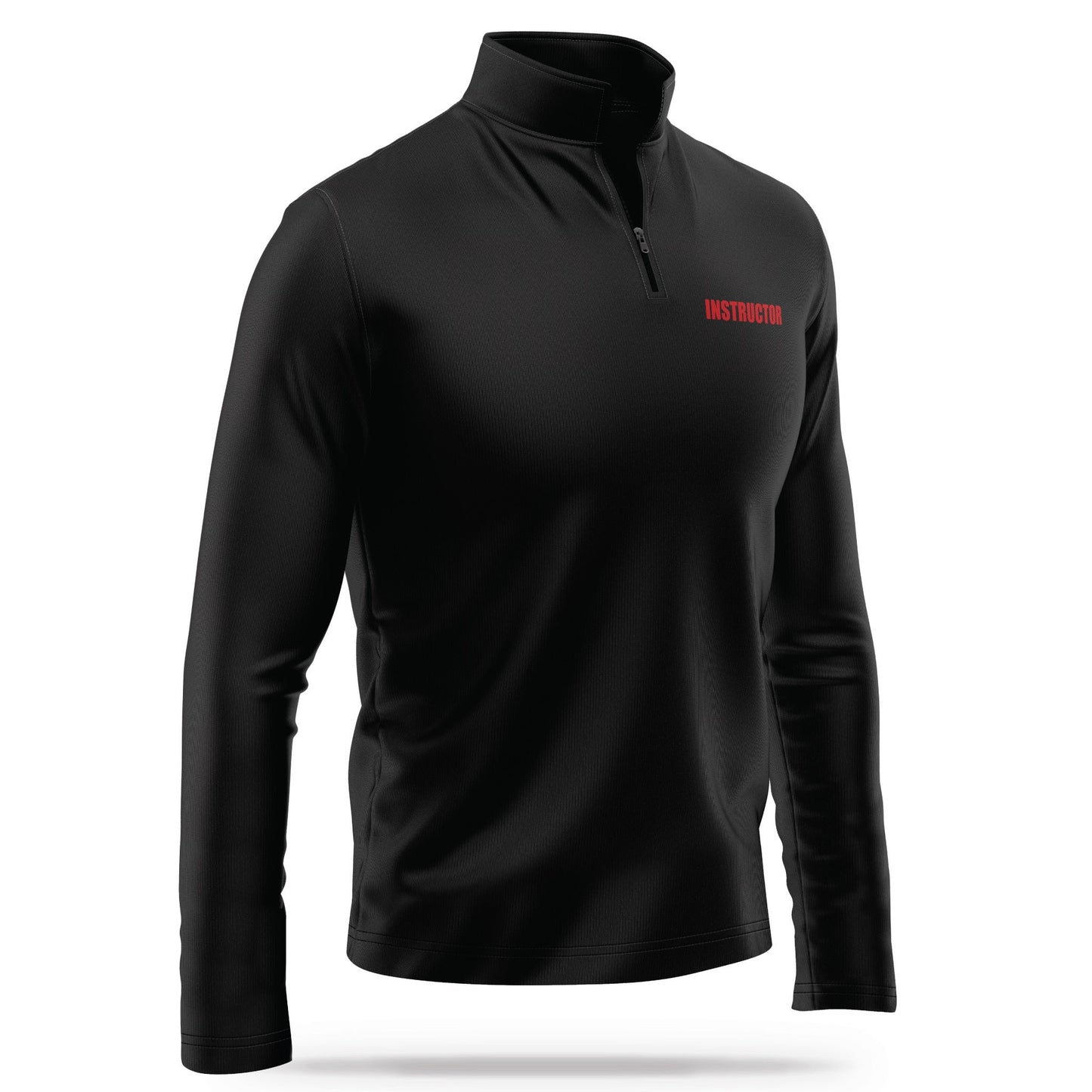 [INSTRUCTOR] Performance Quarter Zip [BLK/RED]-13 Fifty Apparel