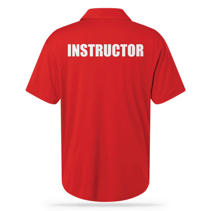 [INSTRUCTOR] UTILITY POLO [RED/WHT]-13 Fifty Apparel