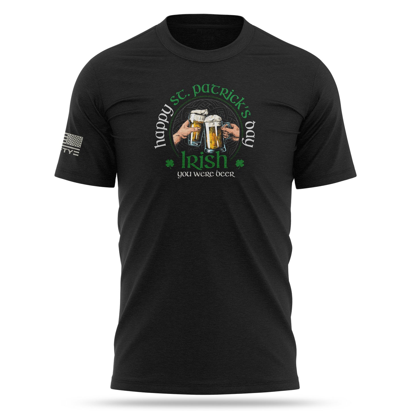 [IRISH CHEERS] Cotton Blend Shirt [BLK]-13 Fifty Apparel