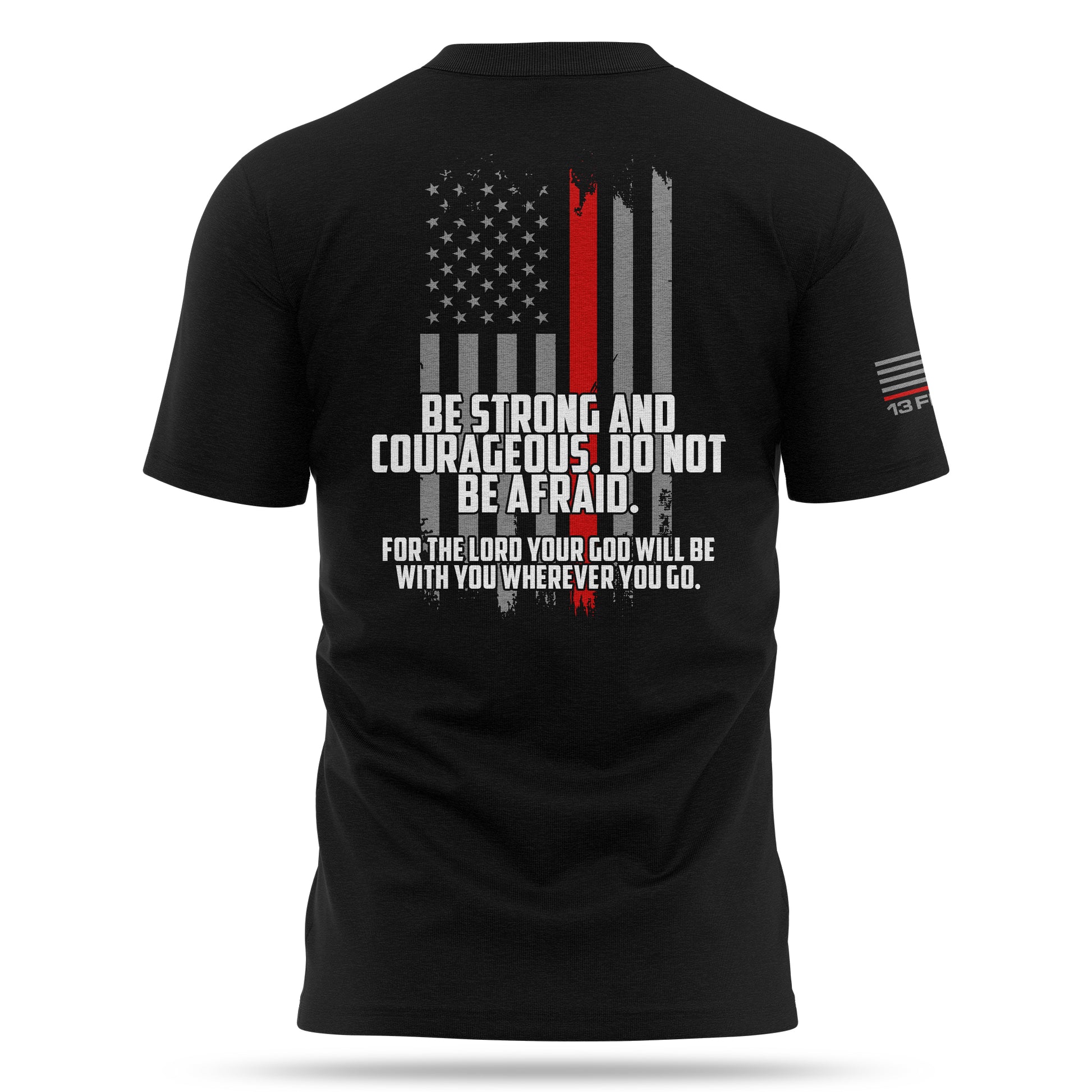 [JOSHUA] Thin Red-Line Cotton Blend Shirt [BLK]-13 Fifty Apparel