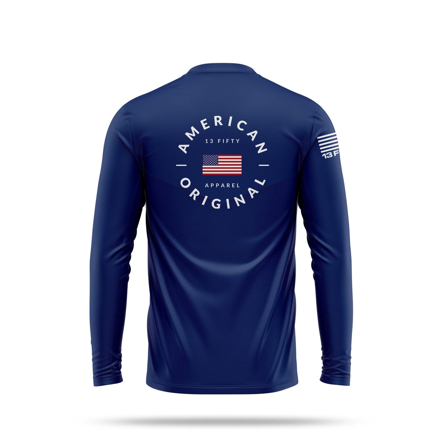 [LAKE DAY] Men's Utility Long Sleeve [NVY/WHT]-13 Fifty Apparel