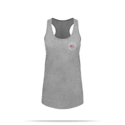 [LAKE DAY] Women's Racerback Tank [GRY/WHT]-13 Fifty Apparel