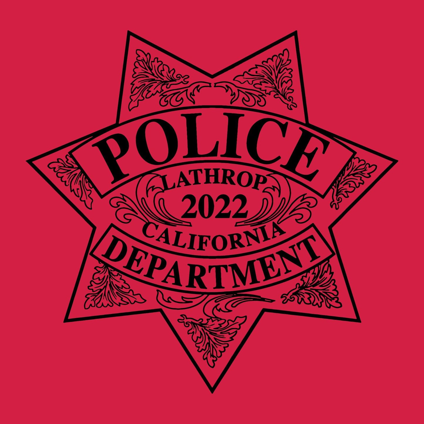 [LATHROP PD] Utility Shirt [RED/BLK]-13 Fifty Apparel