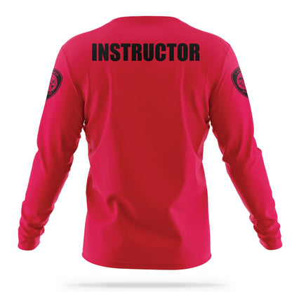 [LATHROP POLICE DEPARTMENT] Instructor Utility Long Sleeve Shirt [RED]-13 Fifty Apparel