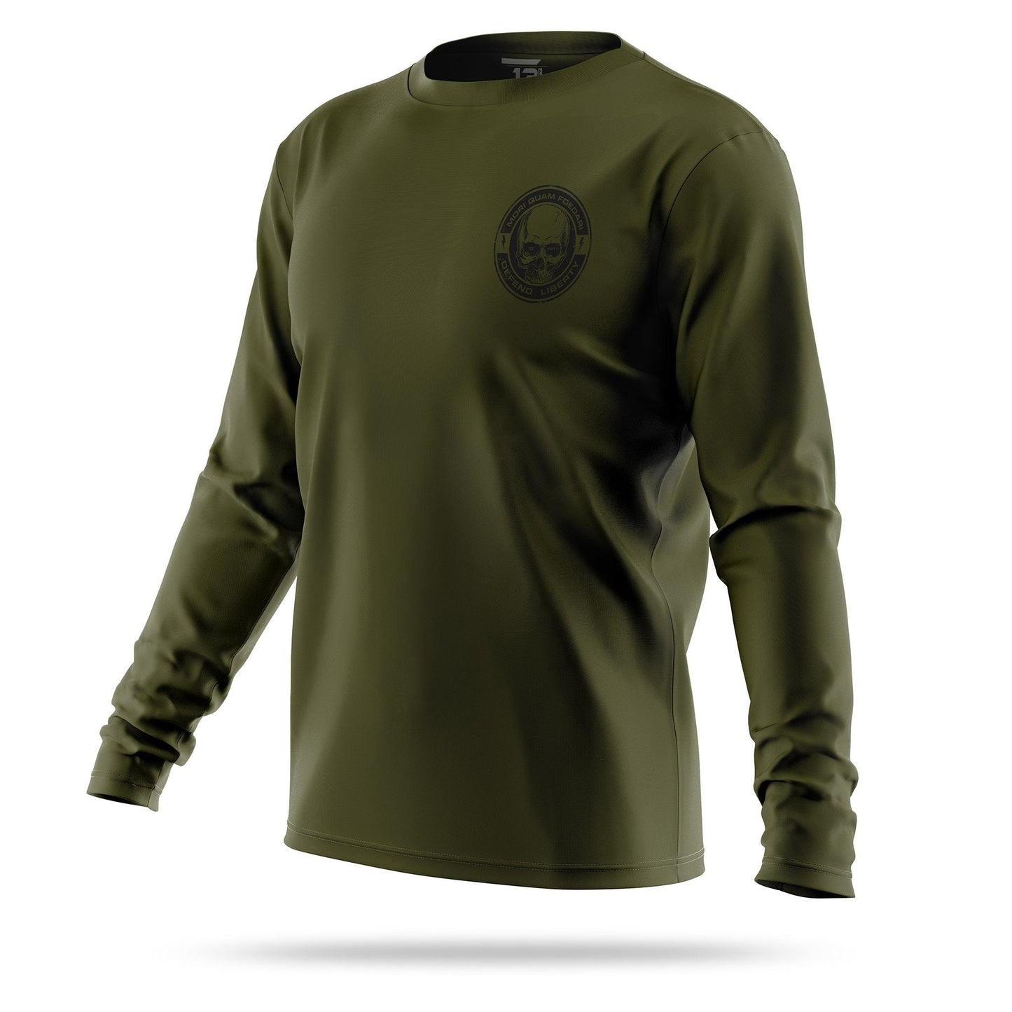 [LIBERTY] Men's Performance Long Sleeve [GRN/BLK]-13 Fifty Apparel