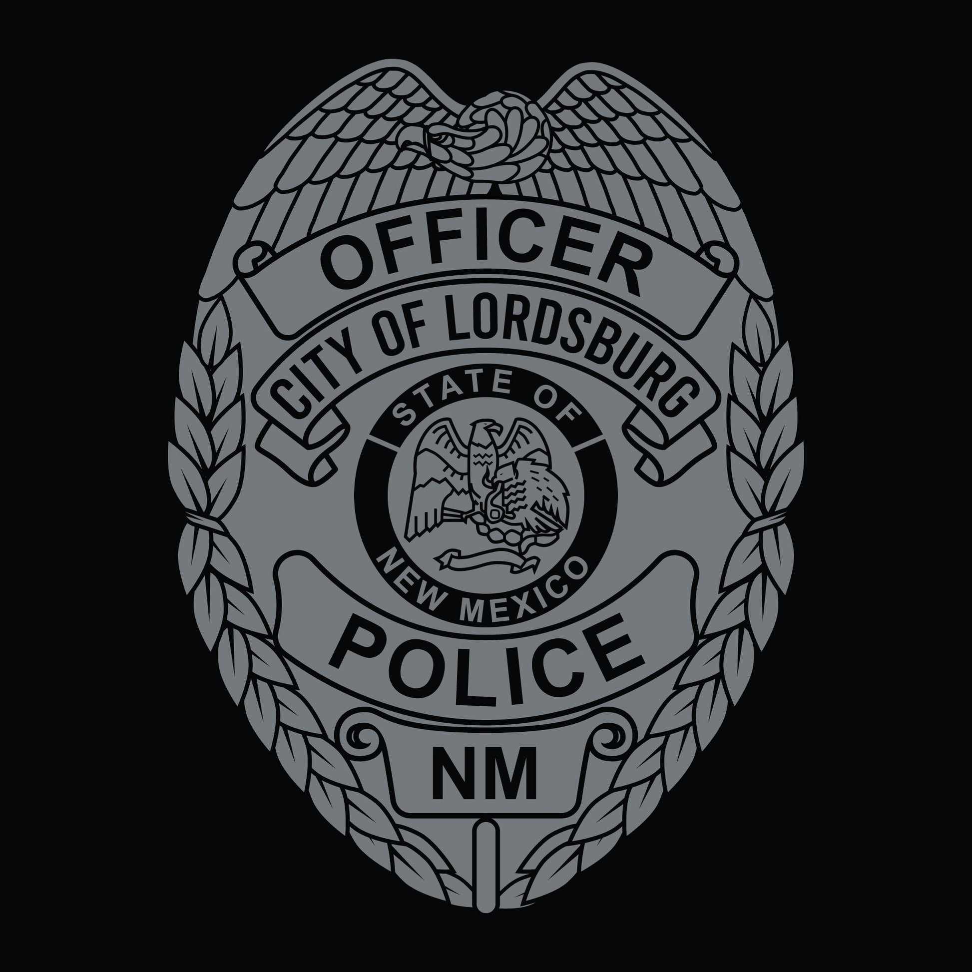 [LORDSBURG PD] Autism Awareness Utility Long Sleeve [BLK/GRY]-13 Fifty Apparel