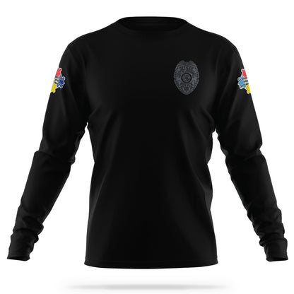 [LORDSBURG PD] Autism Awareness Utility Long Sleeve [BLK/GRY]-13 Fifty Apparel