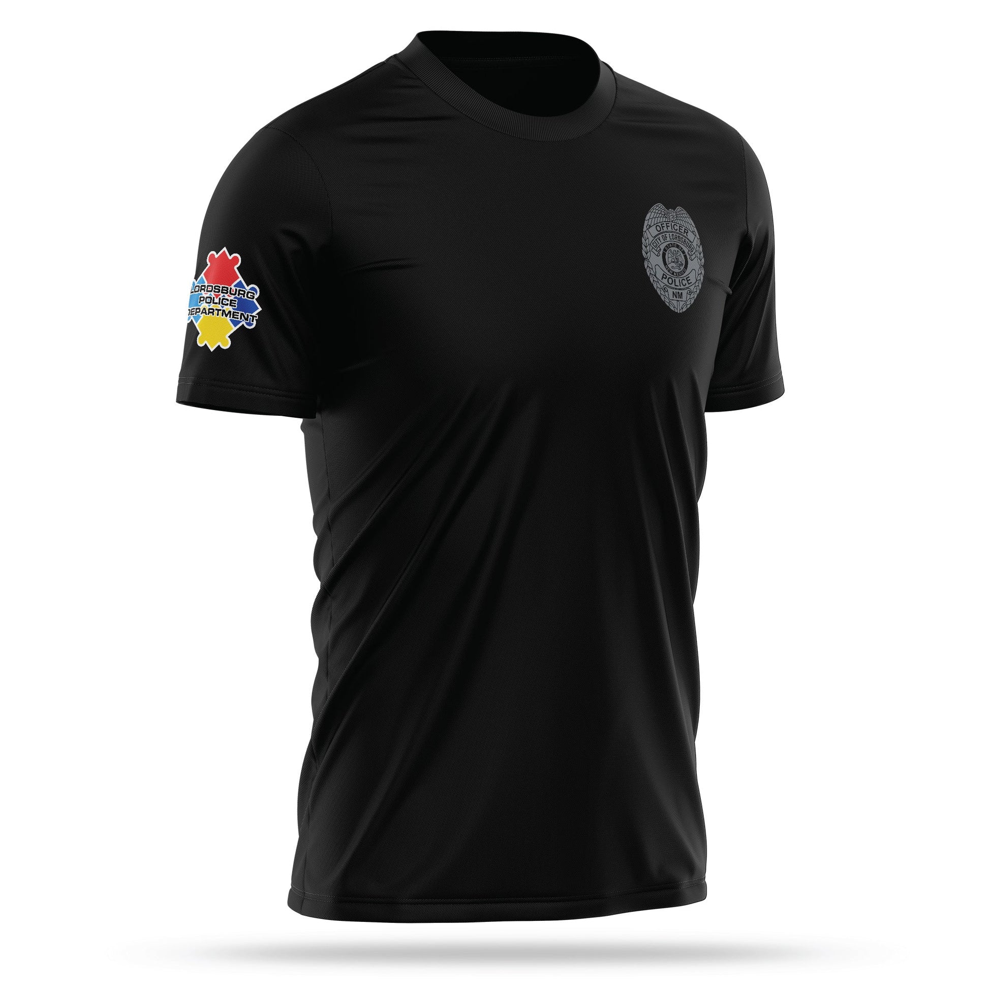 [LORDSBURG PD] Autism Awareness Utility Shirt [BLK/GRY]-13 Fifty Apparel