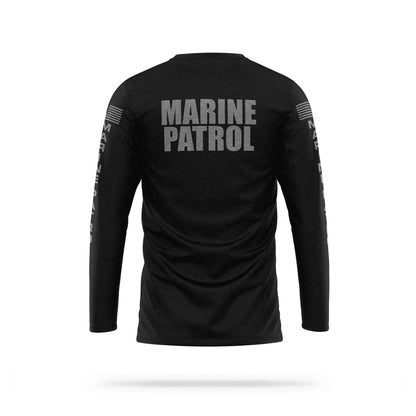 [MARINE PATROL] Cotton Blend Long Sleeve [BLK/GRY]-13 Fifty Apparel