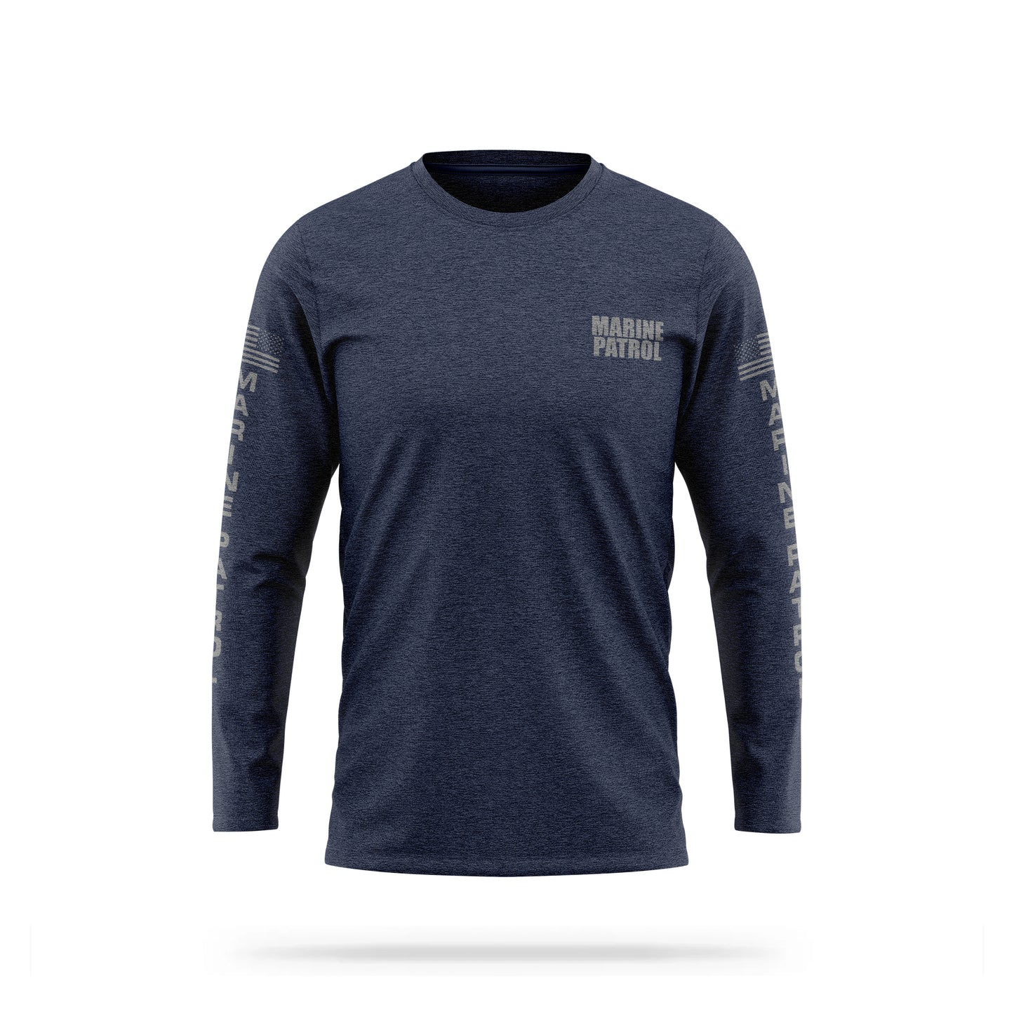 [MARINE PATROL] Cotton Blend Long Sleeve [NVY/GRY]-13 Fifty Apparel