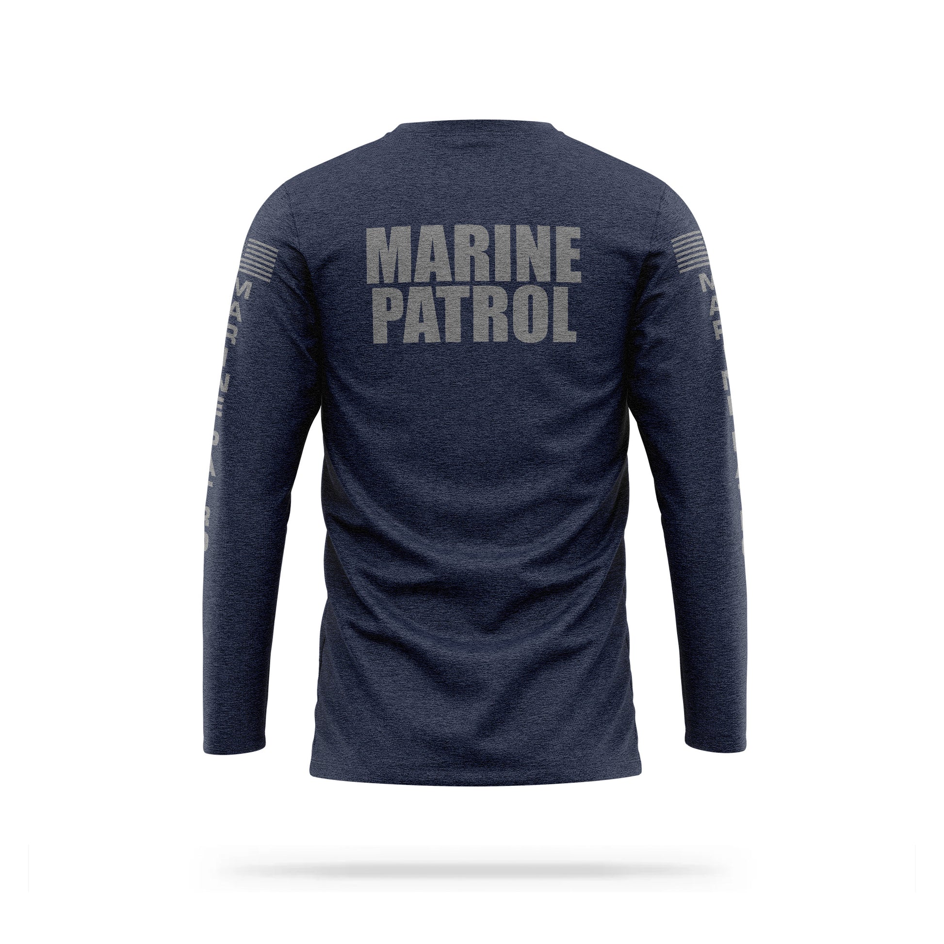 [MARINE PATROL] Cotton Blend Long Sleeve [NVY/GRY]-13 Fifty Apparel