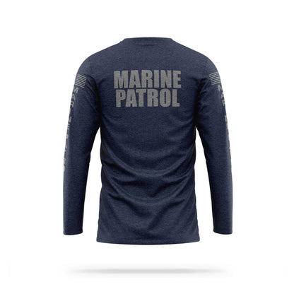 [MARINE PATROL] Cotton Blend Long Sleeve [NVY/GRY]-13 Fifty Apparel