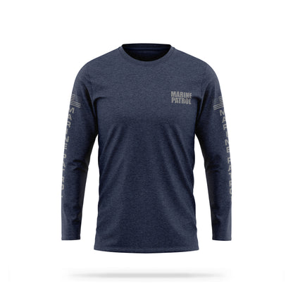 [MARINE PATROL] Cotton Blend Long Sleeve [NVY/GRY]-13 Fifty Apparel