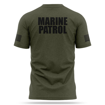 [MARINE PATROL] Cotton Blend Shirt [GRN/BLK]-13 Fifty Apparel