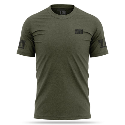 [MARINE PATROL] Cotton Blend Shirt [GRN/BLK]-13 Fifty Apparel
