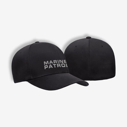 [MARINE PATROL] Flexfit Delta® Cap [BLK/GRY]-13 Fifty Apparel
