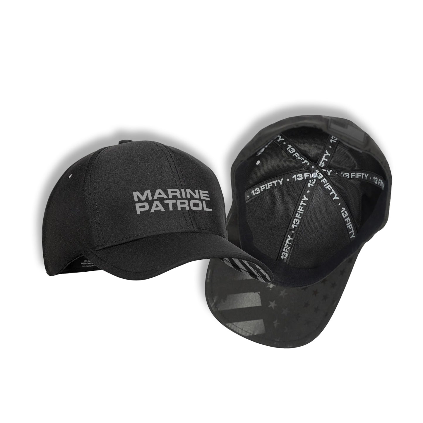[MARINE PATROL] LEOTEX® Cap [BLK/GRY]-13 Fifty Apparel