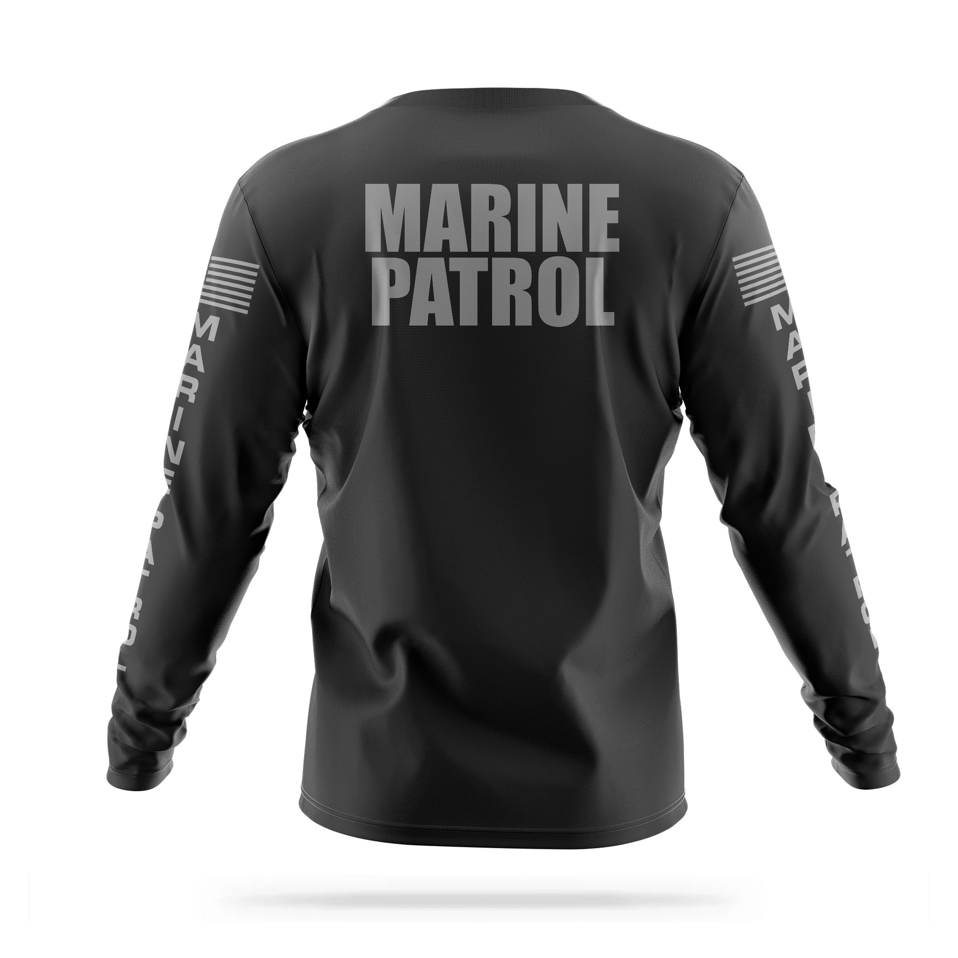 [MARINE PATROL] Men's Utility Long Sleeve [BLK/GRY] 13 Fifty Apparel 