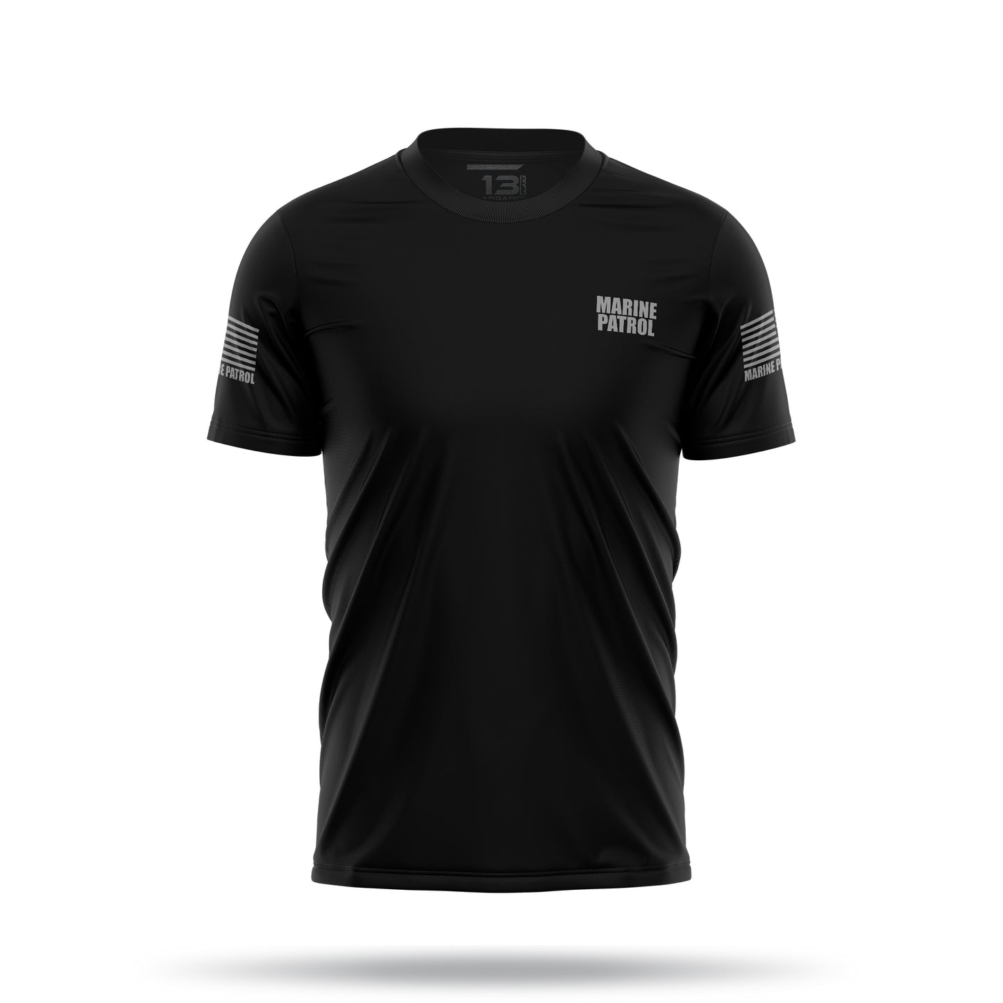 [MARINE PATROL] Men's Utility Shirt [BLK/GRY] 13 Fifty Apparel 