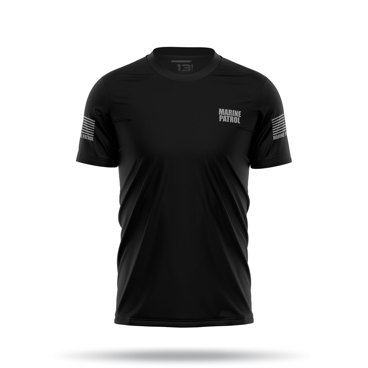 [MARINE PATROL] Men's Utility Shirt [BLK/GRY]-13 Fifty Apparel