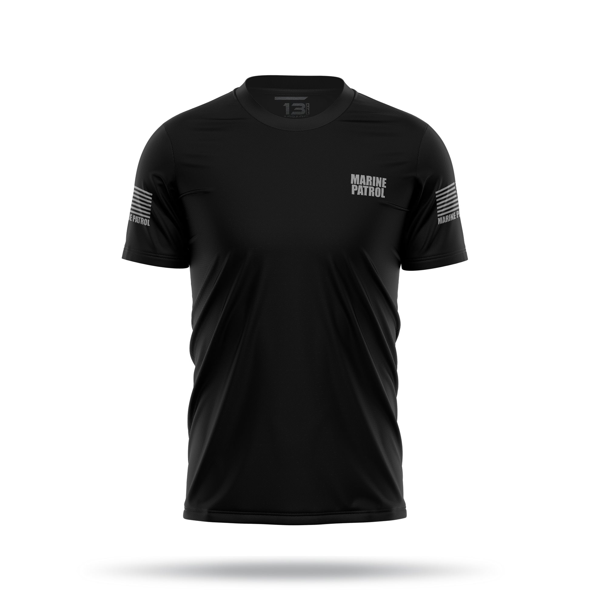 [MARINE PATROL] Men's Utility Shirt [BLK/GRY] 13 Fifty Apparel 