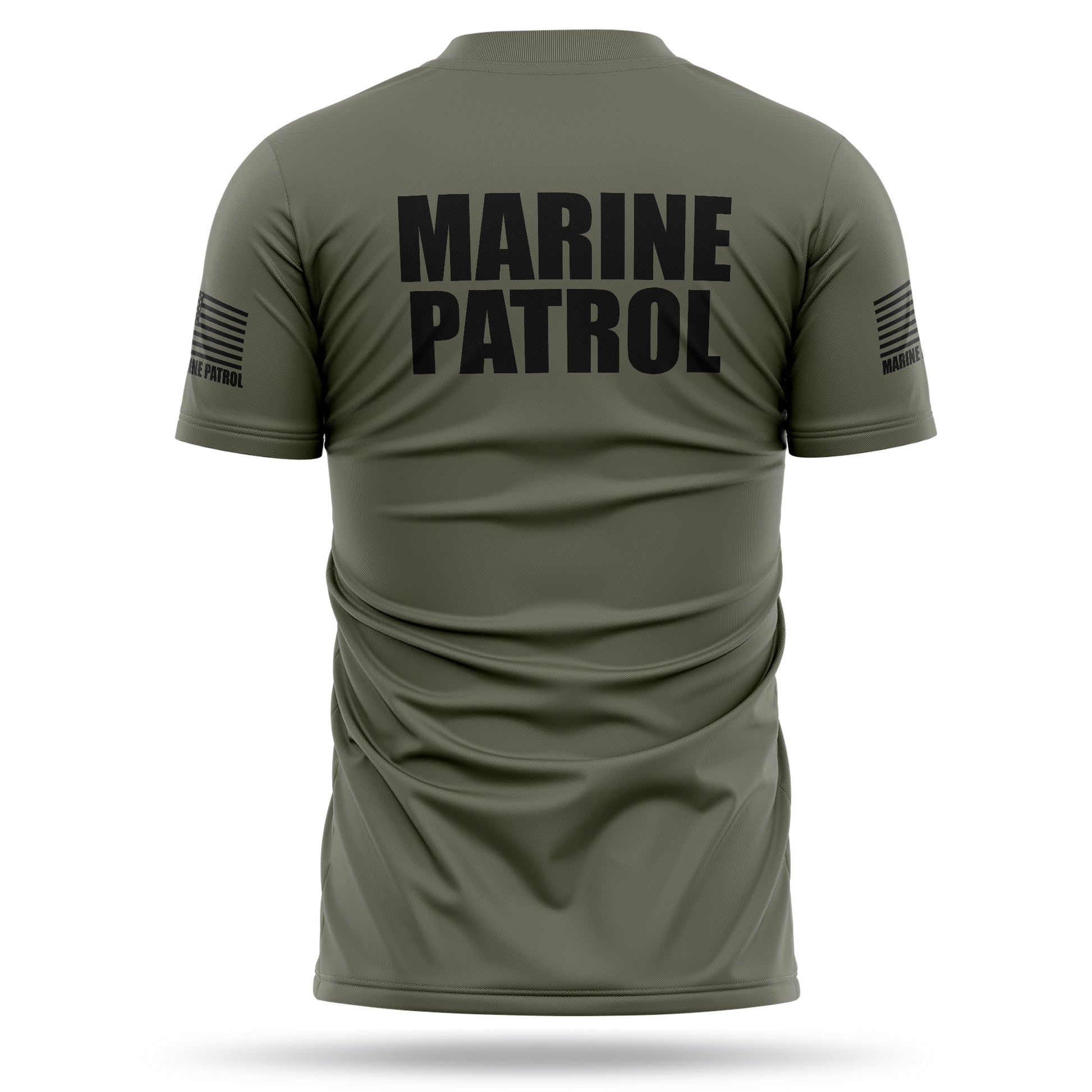 [MARINE PATROL] Men's Utility Shirt [GRN/BLK]-13 Fifty Apparel