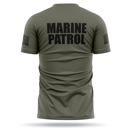 [MARINE PATROL] Men's Utility Shirt [GRN/BLK]-13 Fifty Apparel