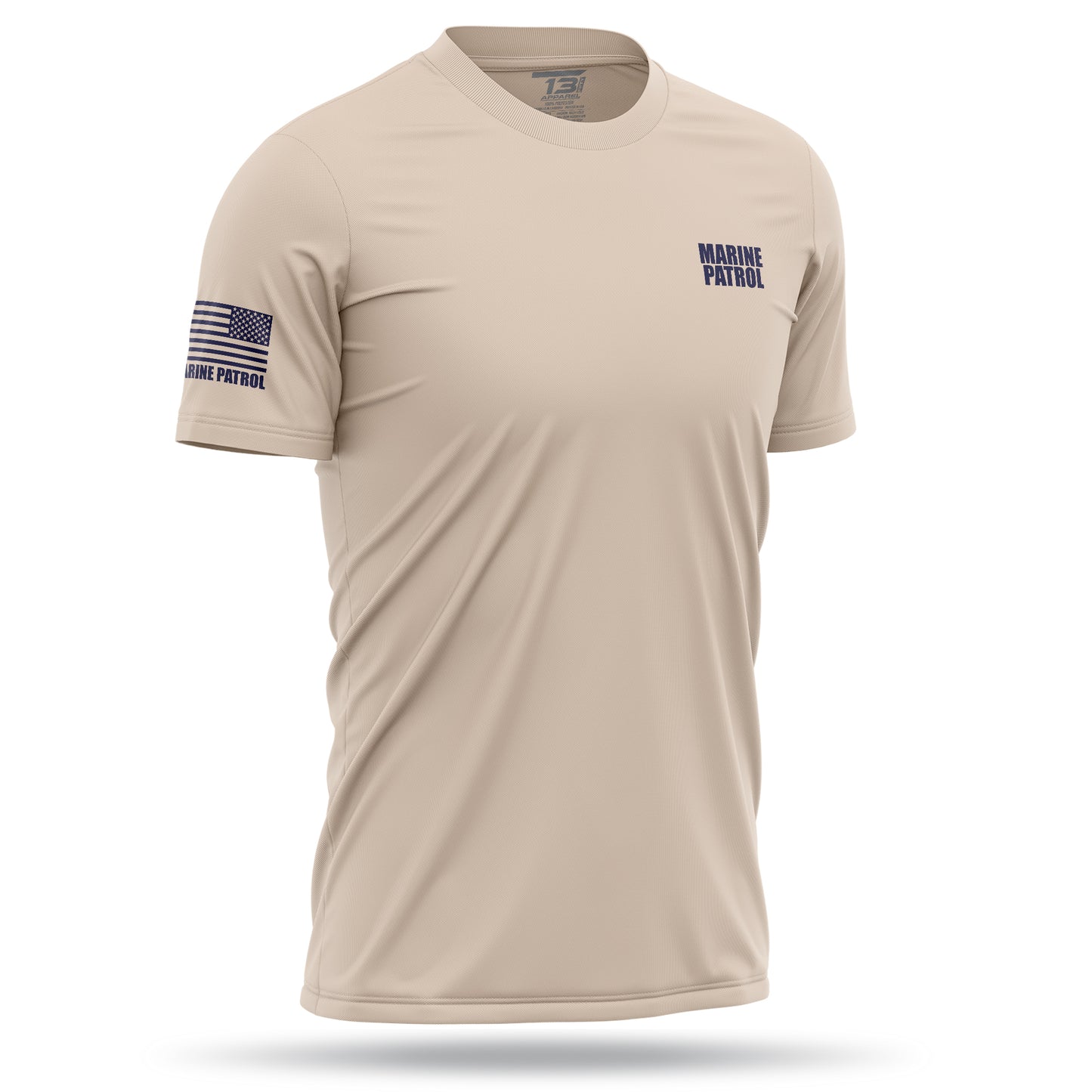 [MARINE PATROL] Men's Utility Shirt [SND/NVY]-13 Fifty Apparel