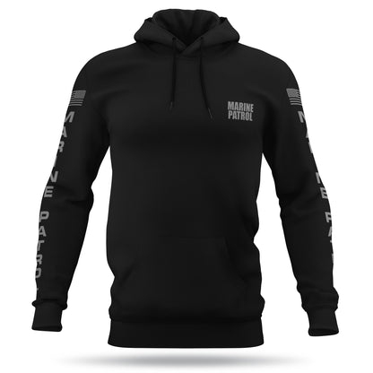 [MARINE PATROL] Performance Hoodie 2.0 [BLK/GRY]-13 Fifty Apparel