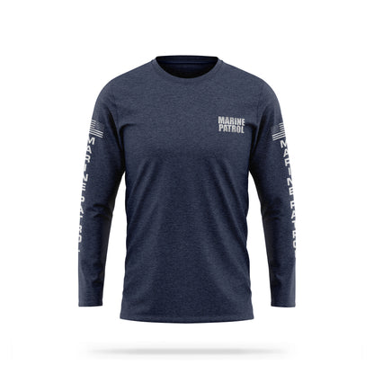 [MARINE PATROL] Reflective Cotton Blend Long Sleeve [NVY/REF]-13 Fifty Apparel