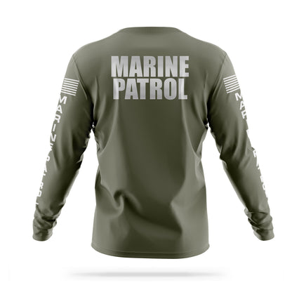 [MARINE PATROL] Reflective Men's Utility Long Sleeve [GRN/REF]-13 Fifty Apparel