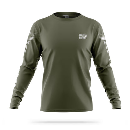 [MARINE PATROL] Reflective Men's Utility Long Sleeve [GRN/REF]-13 Fifty Apparel