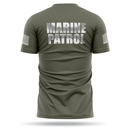 [MARINE PATROL] Reflective Men's Utility Shirt [GRN/REF]-13 Fifty Apparel