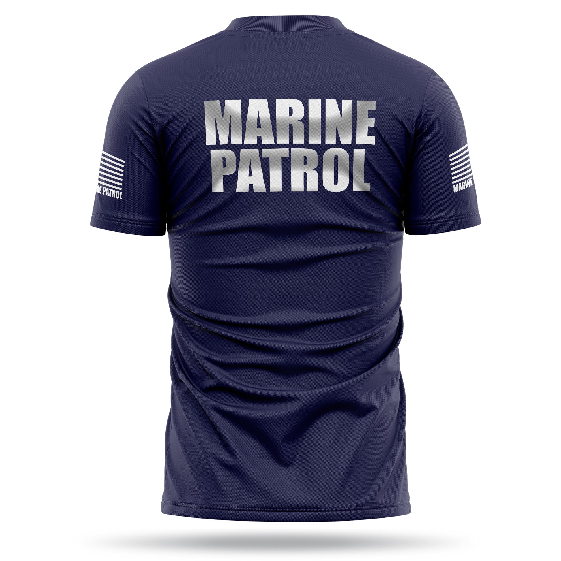 [MARINE PATROL] Reflective Men's Utility Shirt [NVY/REF]-13 Fifty Apparel