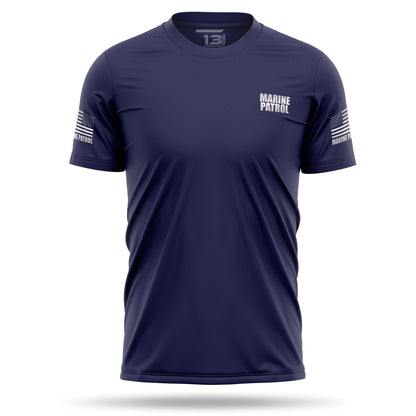 [MARINE PATROL] Reflective Men's Utility Shirt [NVY/REF]-13 Fifty Apparel