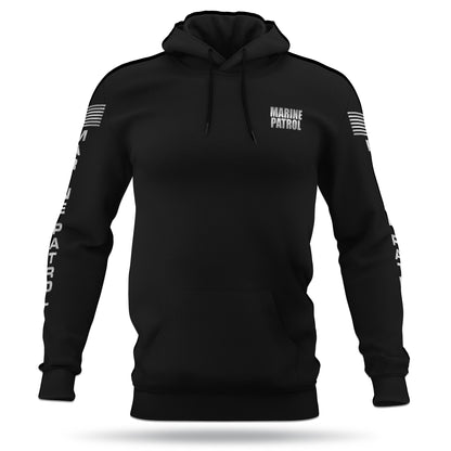 [MARINE PATROL] Reflective Performance Hoodie 2.0 [BLK/REF]-13 Fifty Apparel
