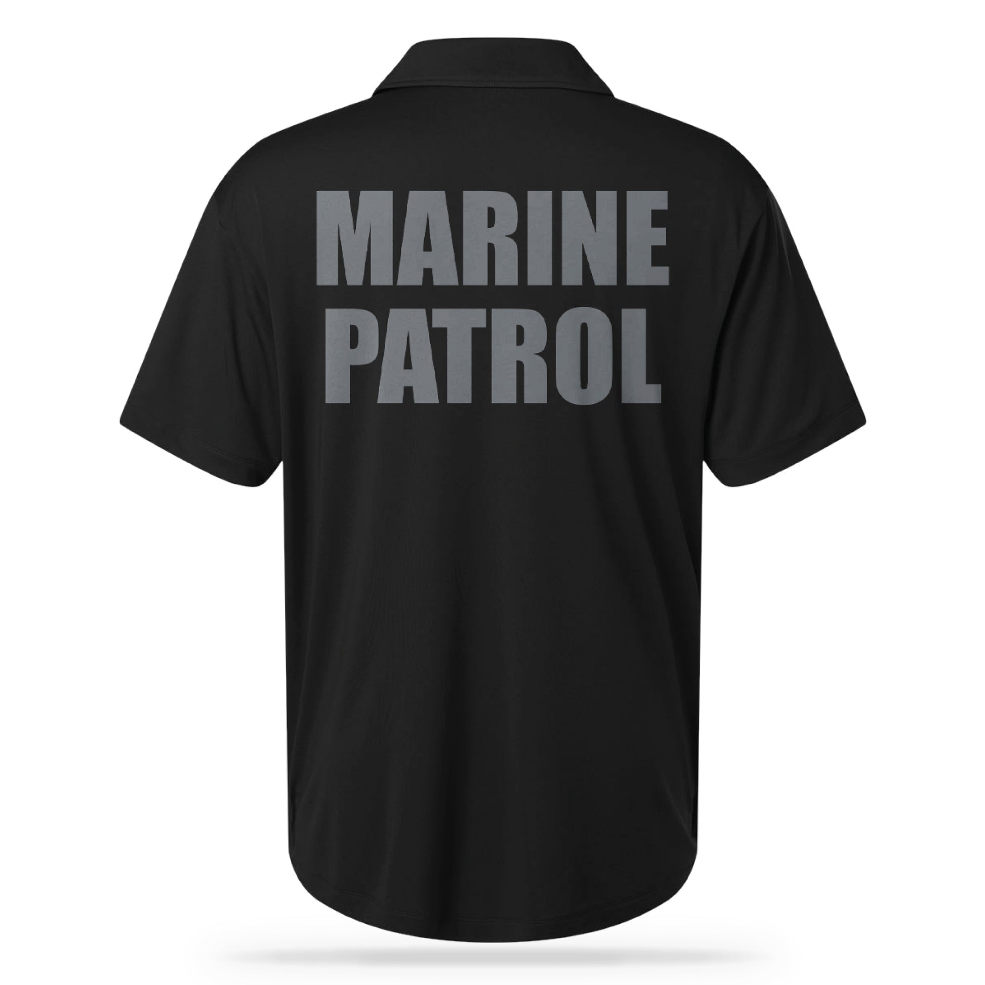 [MARINE PATROL] UTILITY POLO [BLK/GRY]-13 Fifty Apparel