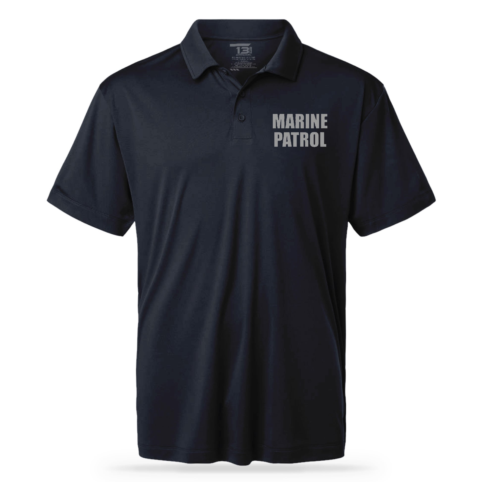 MARINE PATROL UTILITY POLO NVY/GRY-13 Fifty Apparel