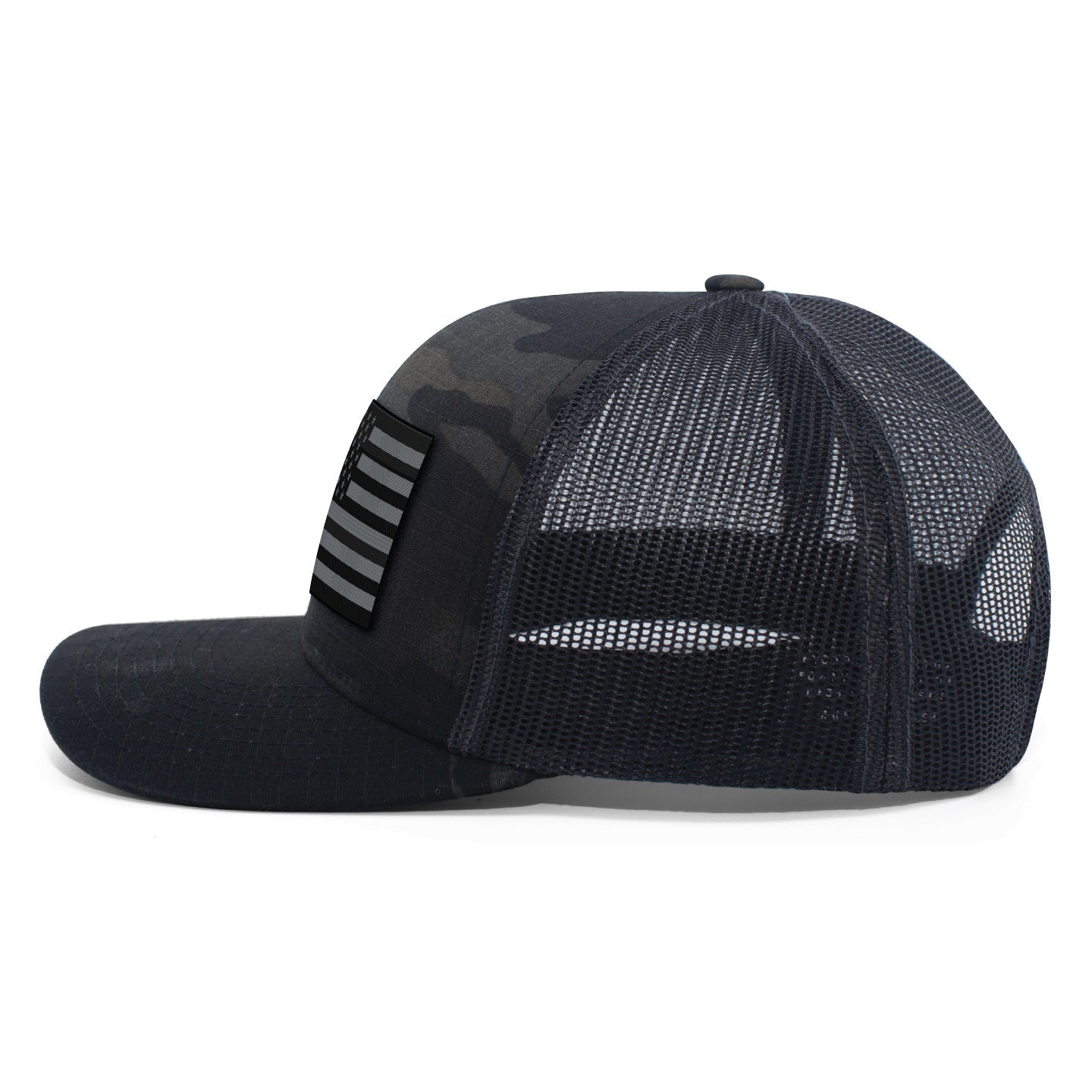 MIDNIGHT USA] Adjustable Mesh Back Cap | 13 Fifty Apparel
